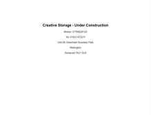Tablet Screenshot of creativestorage.co.uk